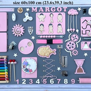 Busy board, activity board, sensory board, toddler busy board, baby busy board, busy board one year old, busy board two years old, 1st birthday present, eco friendly toy