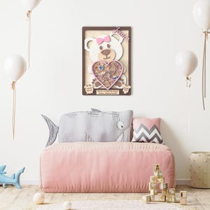 Cadeau personnalisé de carte de métriques de naissance de bébé, cadeau de nouveaux parents, décoration murale de chambre d'enfant, cadeau de nouveau-né, cadeau de baptême pour fille, emplacement de carte