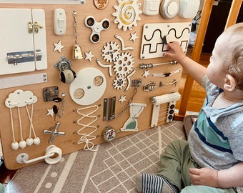 Busy Board Year Old, Busy Board Montessori, Sensory Board