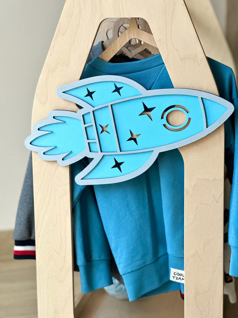 Girls Clothing Rack – Montessori Toddler Clothes Rack, Wooden Kids Clothes Rack, Dress Up Rack, Girl Room Decor image 19
