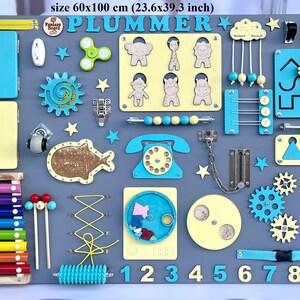 Busy board, activity board, sensory board, toddler busy board, baby busy board, busy board one year old, busy board two years old, 1st birthday present, eco friendly toy