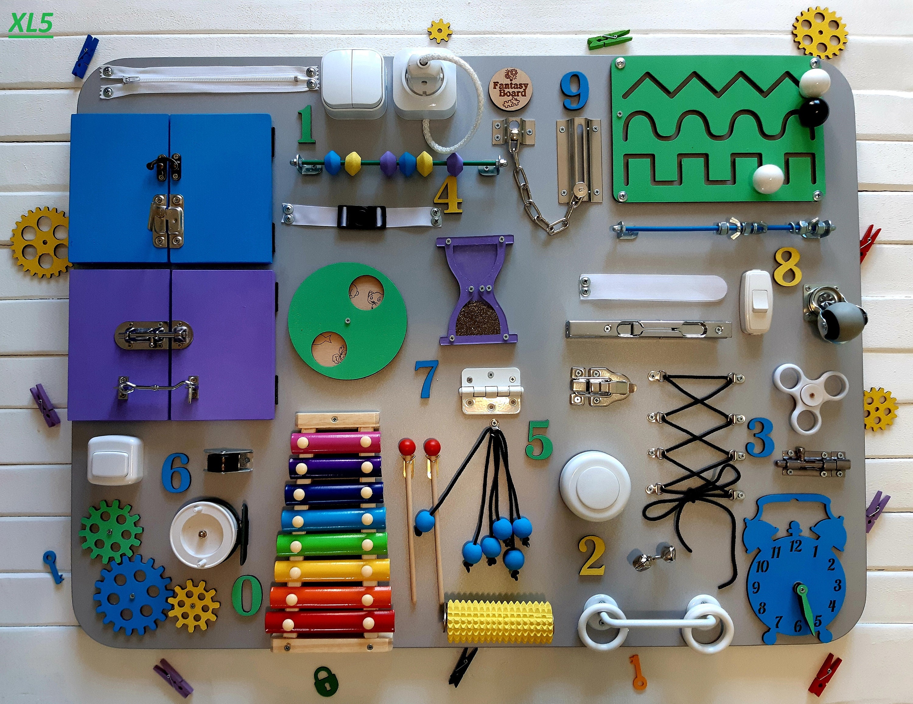 BUSY BOARD for 1 year old Baby 1st Christmas gift Sensory Etsy