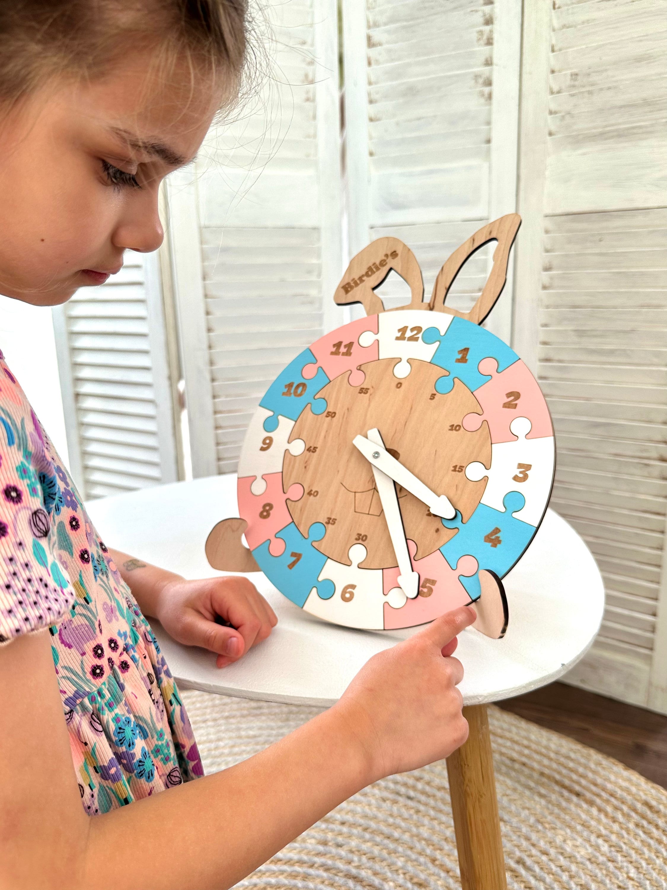 Wooden Calendar And Learning Clock Montessori Toys For Toddlers Educational Lear