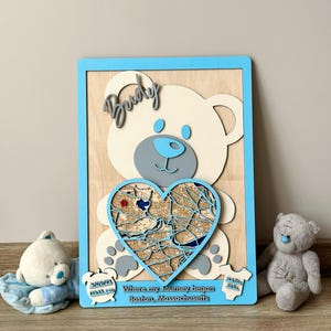 Cadeau personnalisé pour les nouveaux parents, cadeau 1 er anniversaire de bébé, cadeau gravé pour nouveau-né pour bébé, carte de naissance par date, carte personnalisée cadeau pour chambre d'enfant