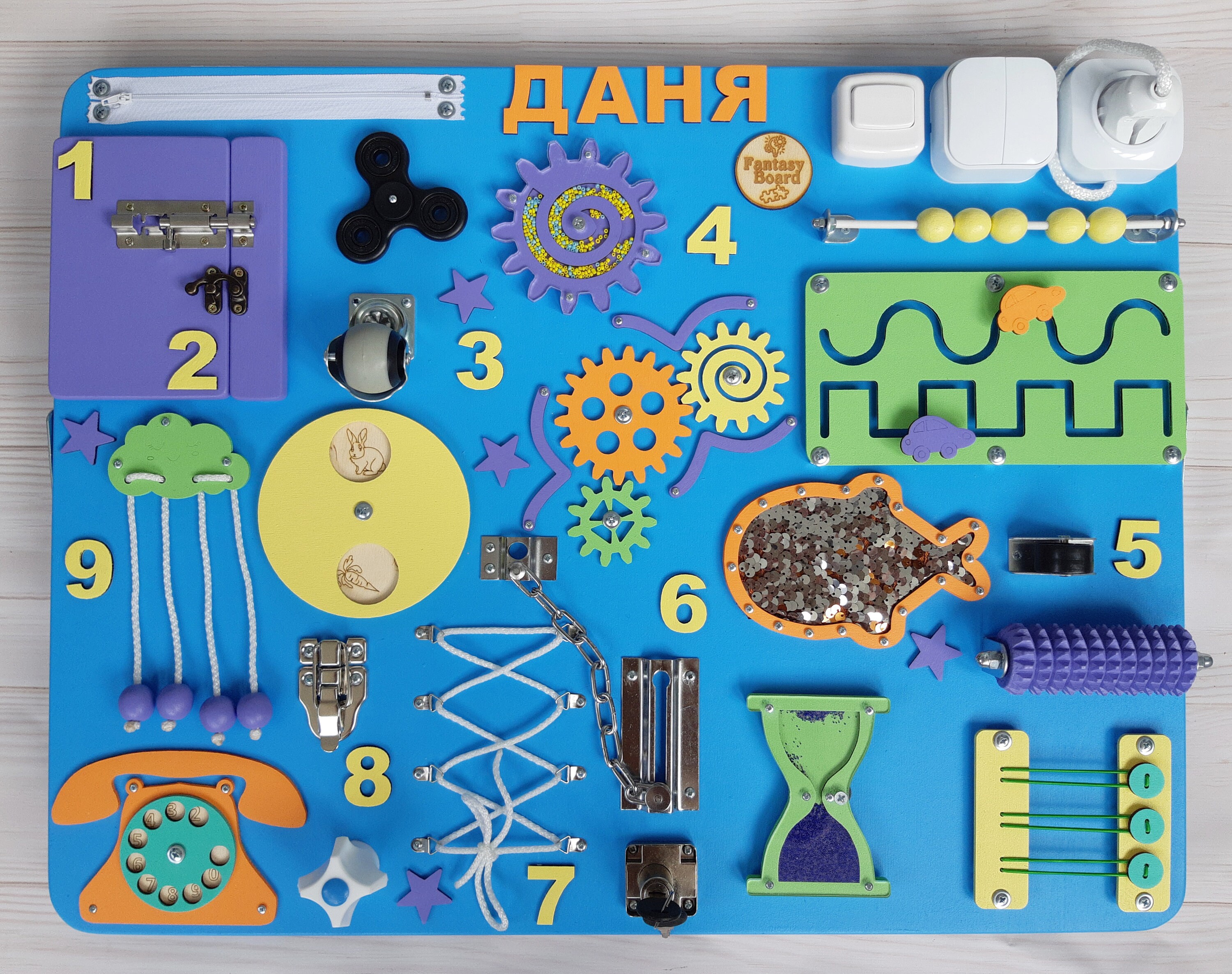 Personalized Busy Board 196 255 inch for Toddler Quick Etsy