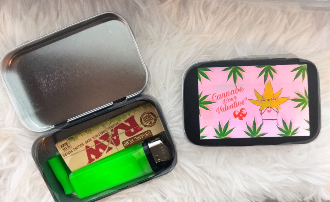 Valentine Stoner kit Smoker essential care package stash box Etsy