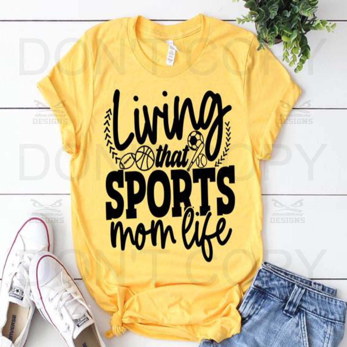 Living that Sports Mom Life Single Color Screen Print Etsy