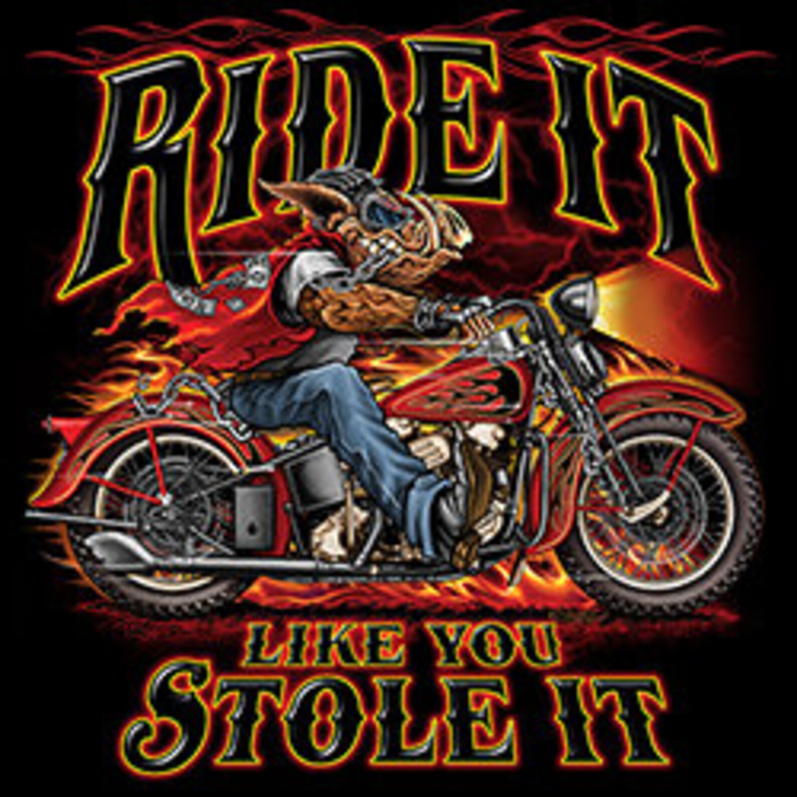 Ride it Like You Stole it Screen Print TransferHeat Etsy