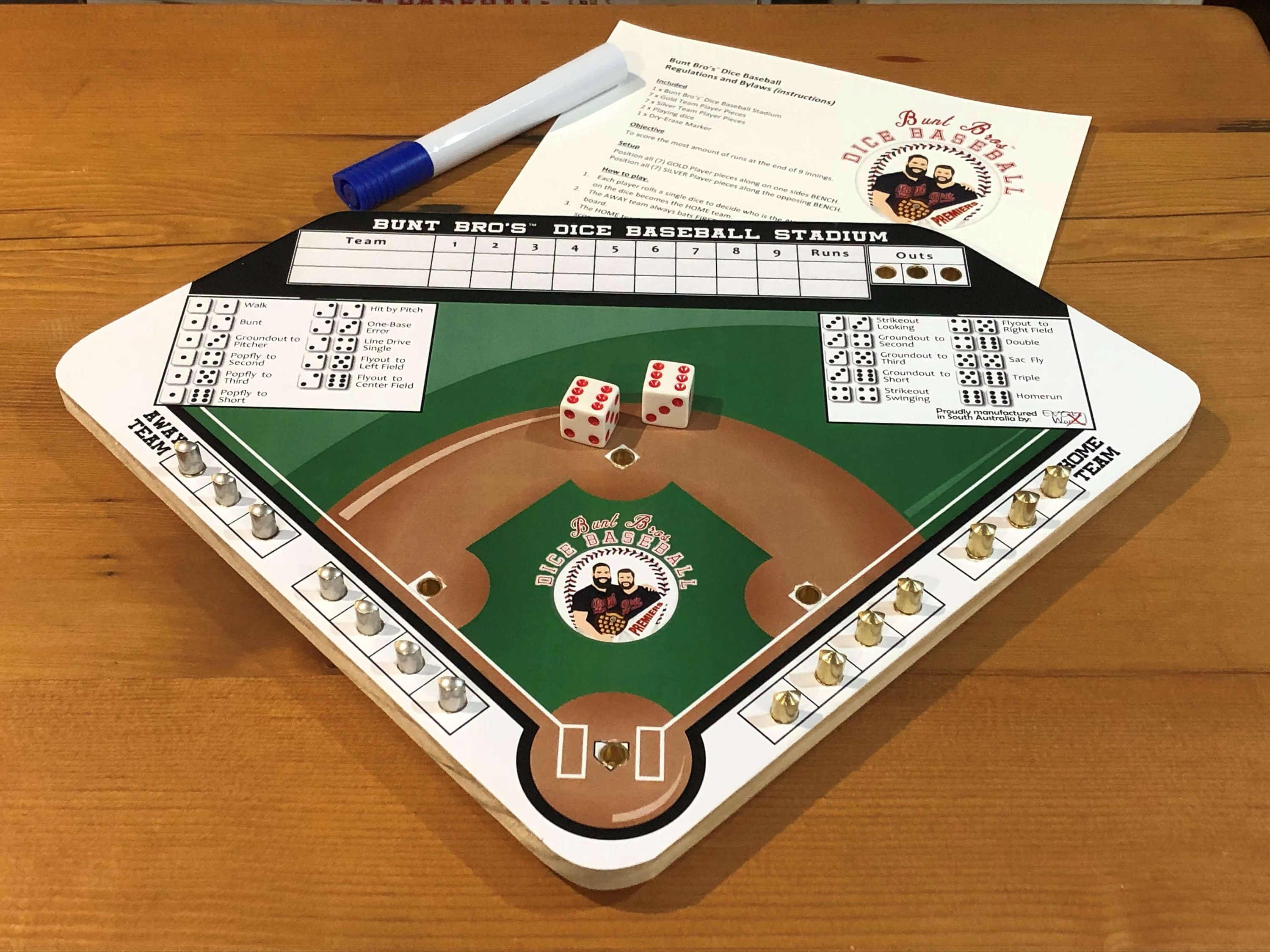 Bunt Bro S Dice Baseball Game PERSONALISED EDITION Tabletop Baseball Il Fullxfull.3744458185 Lhlq