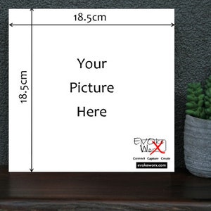 8x8" PhotoBlock - Your Photo on Solid Timber Block. Contemporary, affordable gift for any occasion.