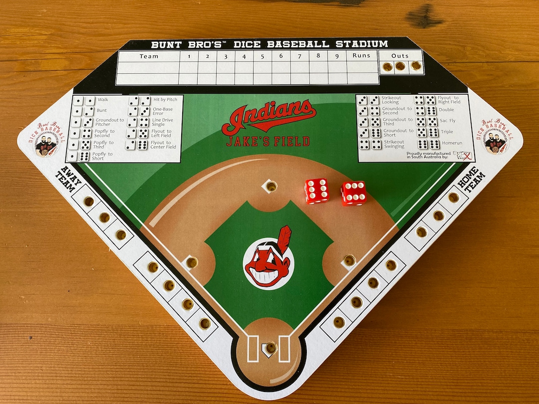 Bunt Bro's Dice Baseball Game PERSONALISED EDITION Tabletop Baseball