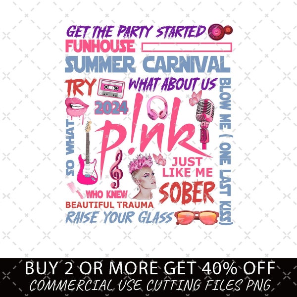 P!Nk Summer Carnival 2024, P!nk Summer Carnival Tour PNG, Pink Tour 2024 Australia Png Digital Downlad, Gift For Pink Fan, Pink concert Png