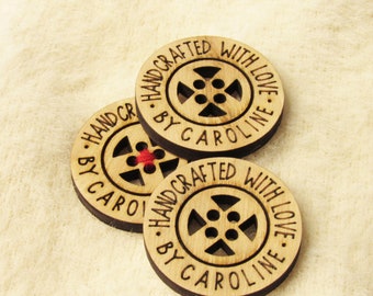 Wooden buttons, Custom wooden buttons with Name, Business Name or Logo. Add a unique touch to each of your projects