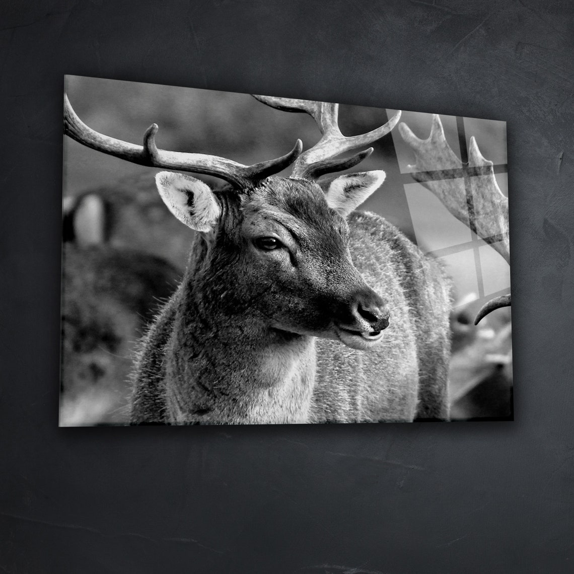 Hirsch Glas Druck Wand Kunst moderne Dekor Ideen für Ihr ...