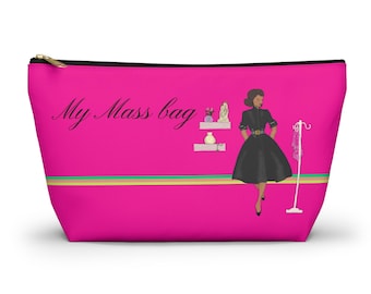 Bolsa para Missa Católica para Mulheres, Adolescentes e Meninas, com Estampas Retrô de Imagens Sagradas, Ideal para Guardar Terços e Véu na Bolsa.