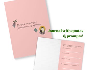 St. Therese Prayer Journal: Catholic Prompts, Quotes, & Blank Pages, Illustrated