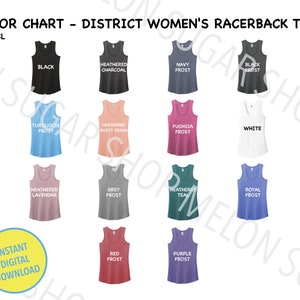 District DM138L Color Chart | Every Color Digital File | District Color Chart Mockup
