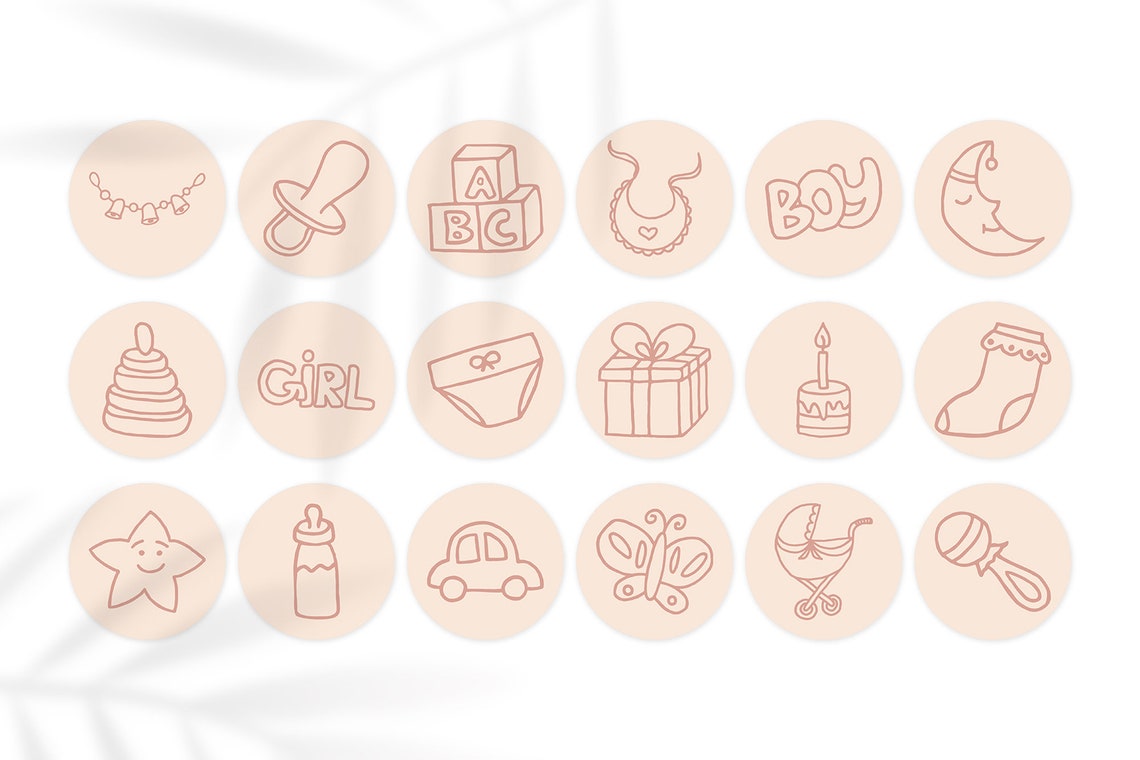 Baby Highlight Covers Instagram Highlights Kids Motherhood Etsy