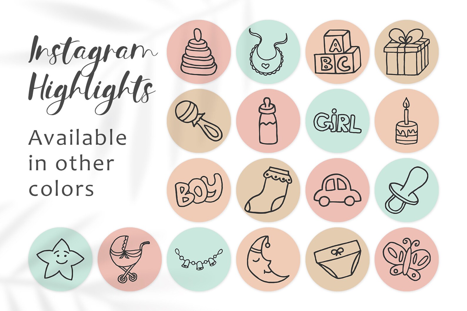 Baby Highlight Covers Instagram Highlights Kids Motherhood Etsy