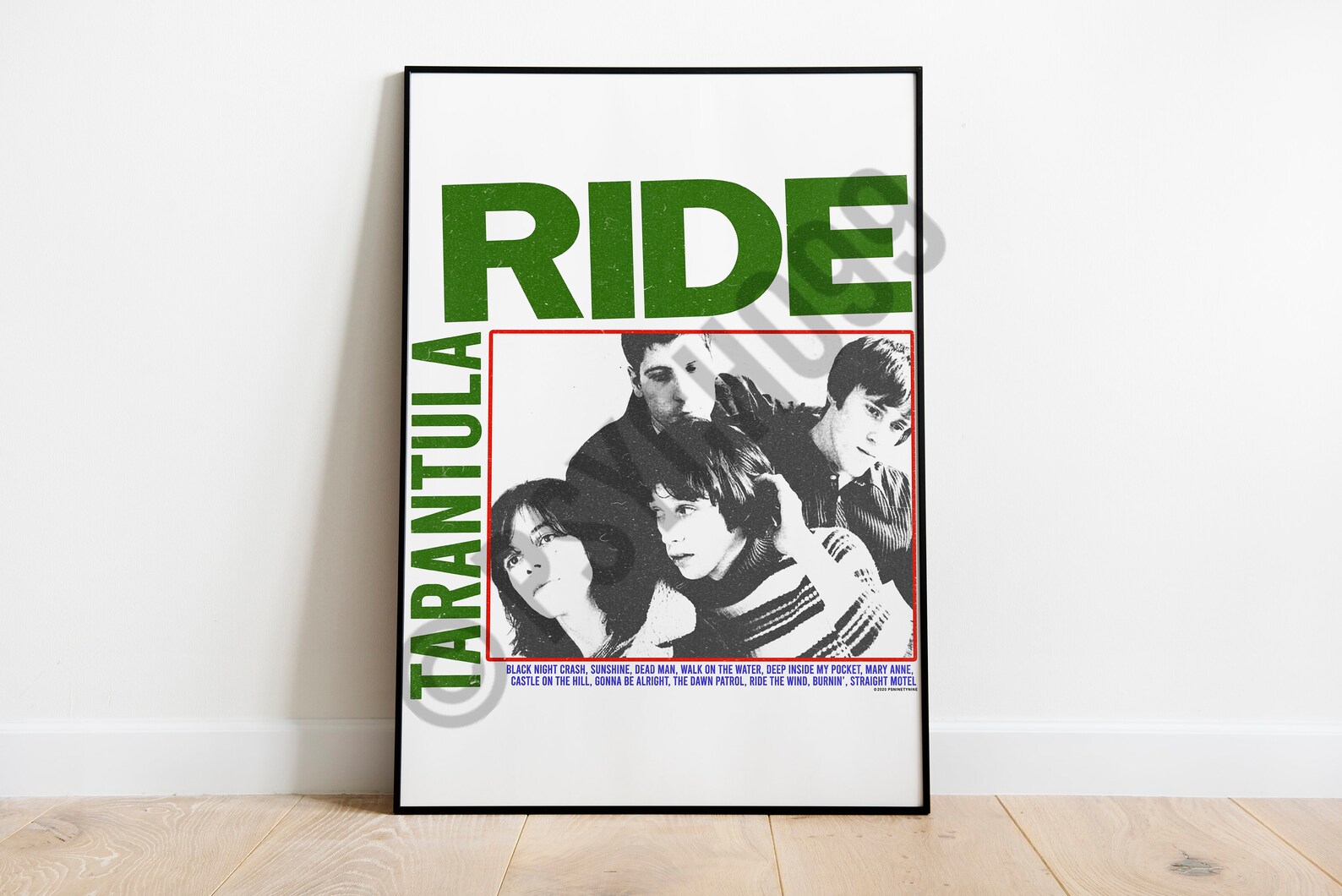 80s Shoegaze Bands Art Print Poster A3 13x19 Etsy