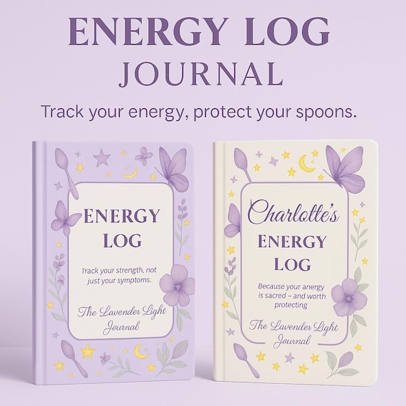 Spoonie Energy Log Journal | Chronic Illness Tracker, Personalized