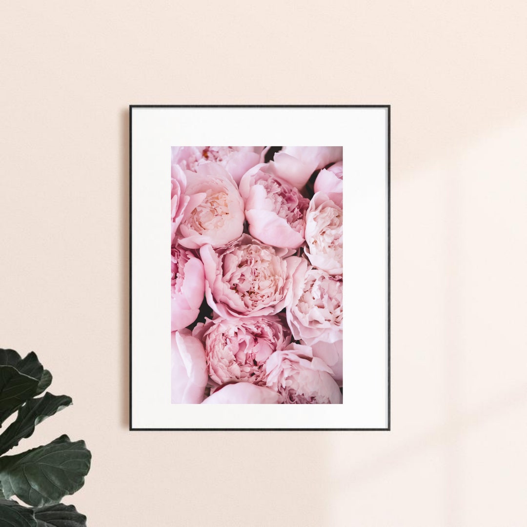 Peony Wall Art Flowers Art Print Floral Art Prints Pastel - Etsy