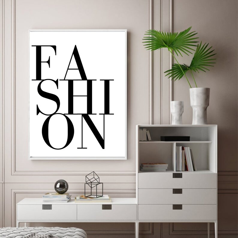 Fashion Printable Living Room Wall Art High Fashion Print - Etsy