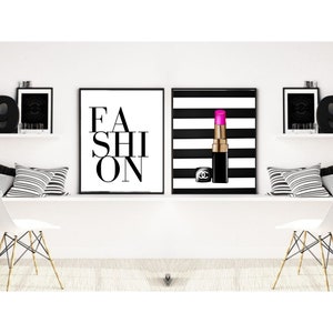 Fashion Printable, Living Room Wall Art, High Fashion Print Digital ...
