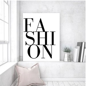 Fashion Printable, Living Room Wall Art, High Fashion Print Digital ...
