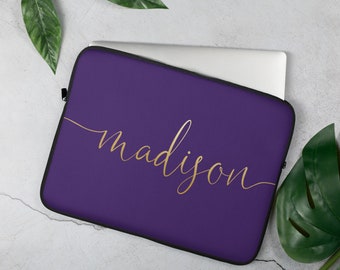 purple laptop case