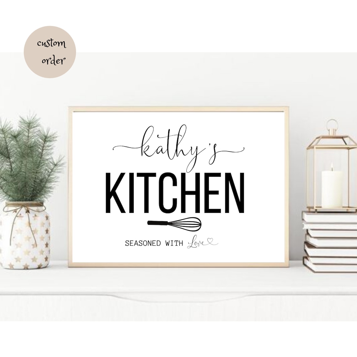 Personalized Kitchen Sign Kitchen Decor Custom Kitchen Sign Etsy