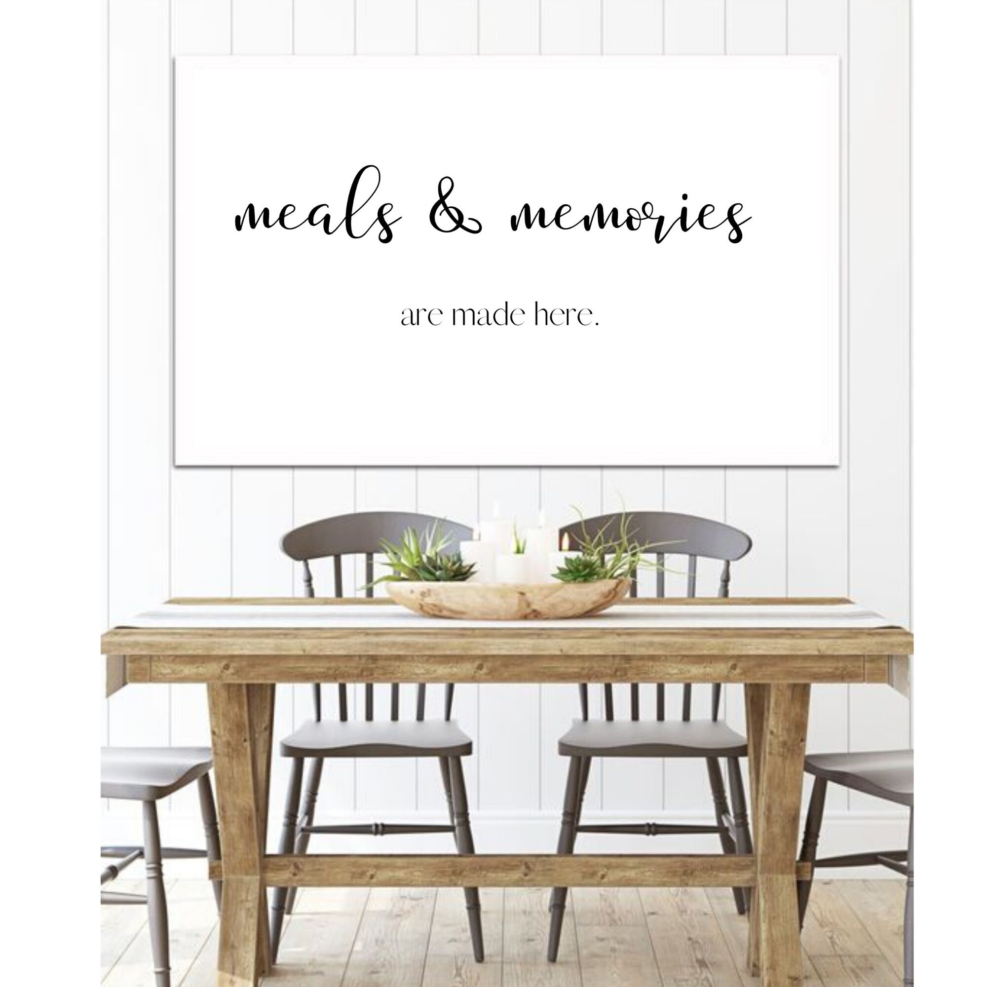 Meals and Memories Are Made Here Kitchen and Dining Quote Etsy Singapore