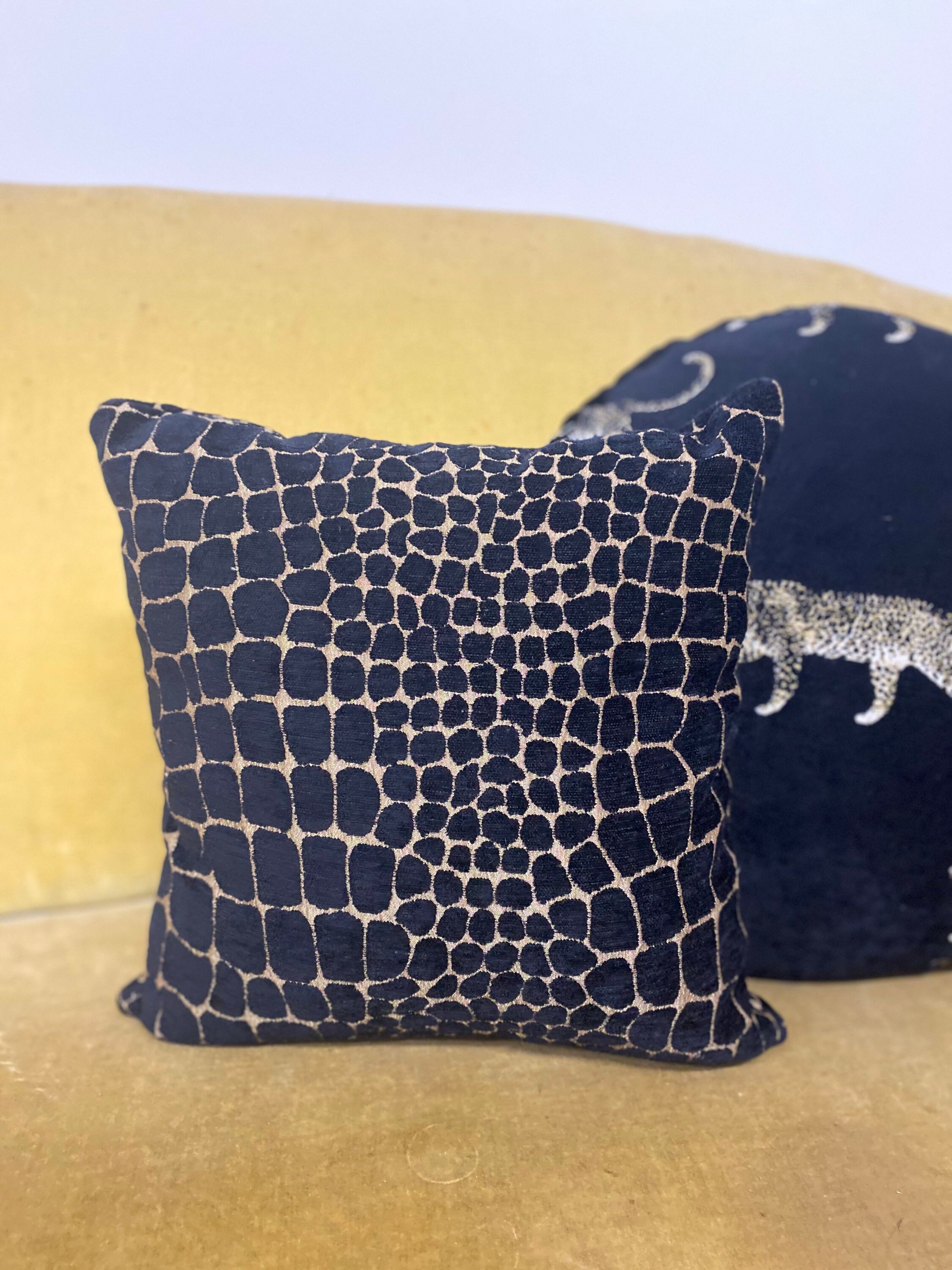 small black cushion
