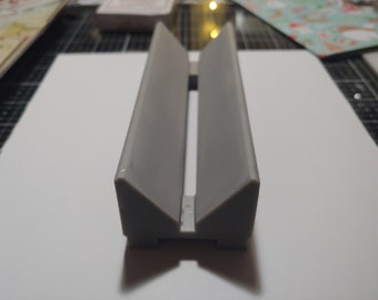 Digital file of Book Binding Cradle - Punching Guide for book binding your own Journals, junk journals, diary or books: STL File, Printable