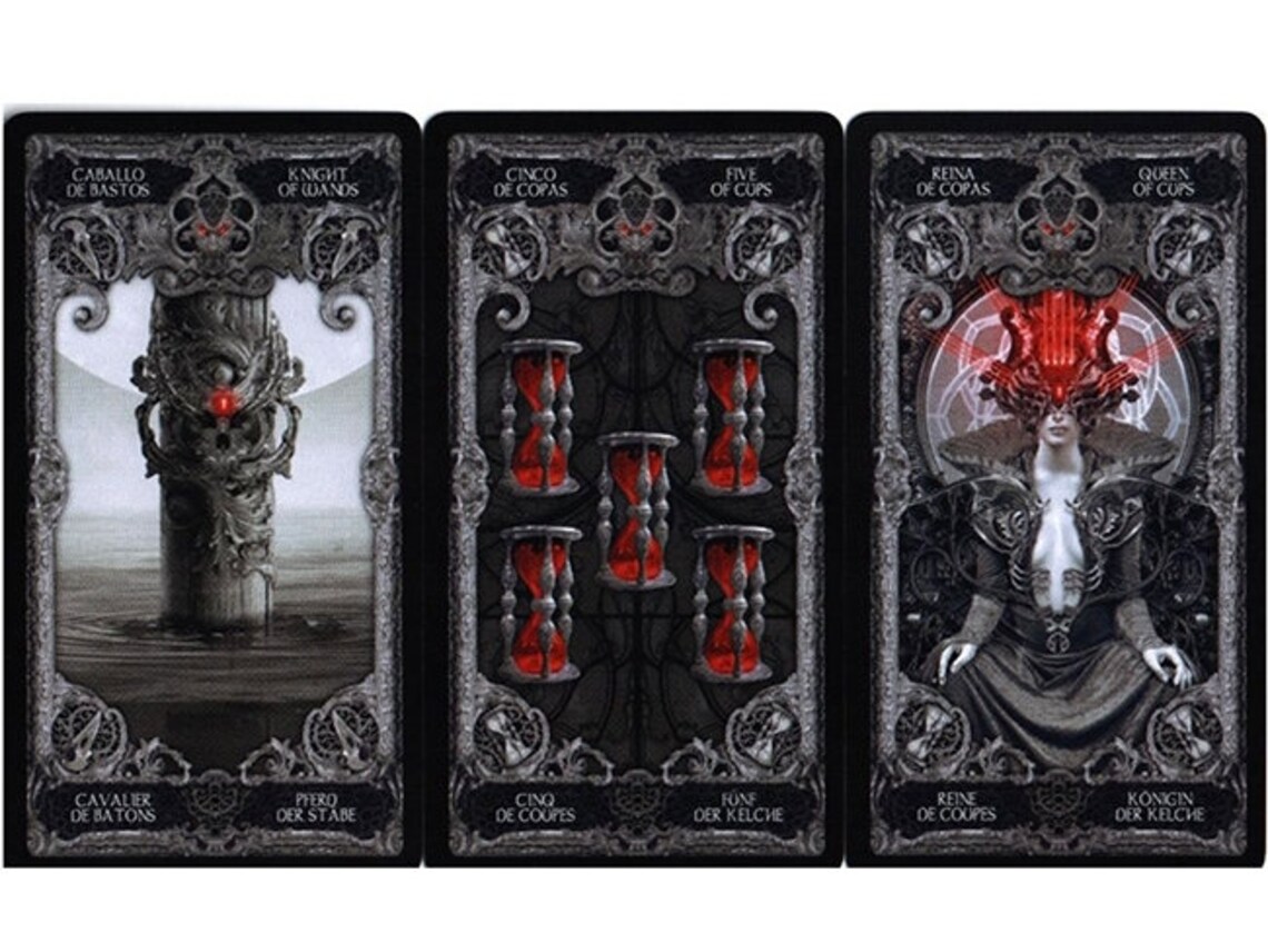 XIII Tarot Card Deck by Nekro Bag 78 cards Guidebook Etsy