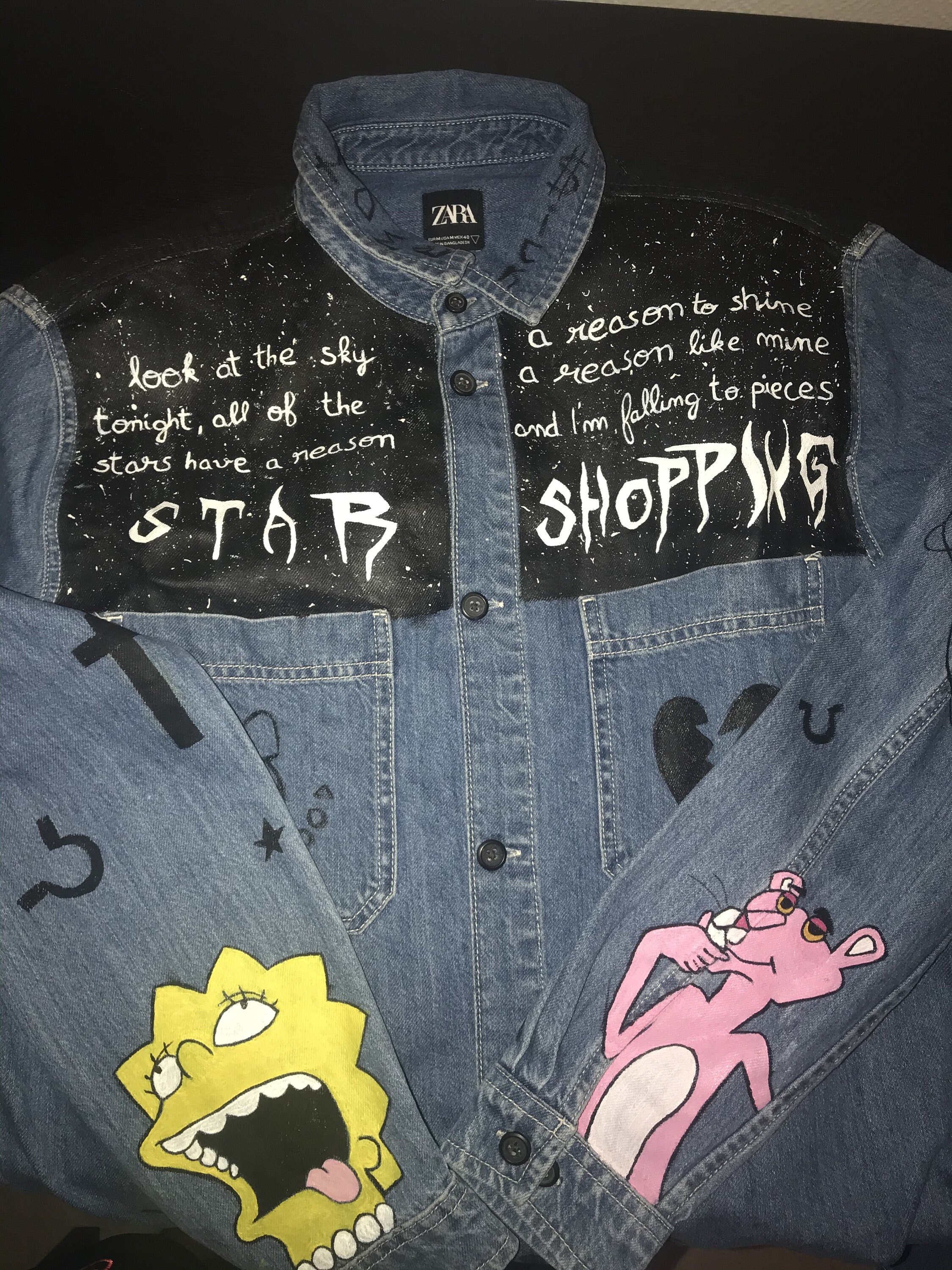 Juice Wrld Black Studded Jean Vest - Film Star Outfits