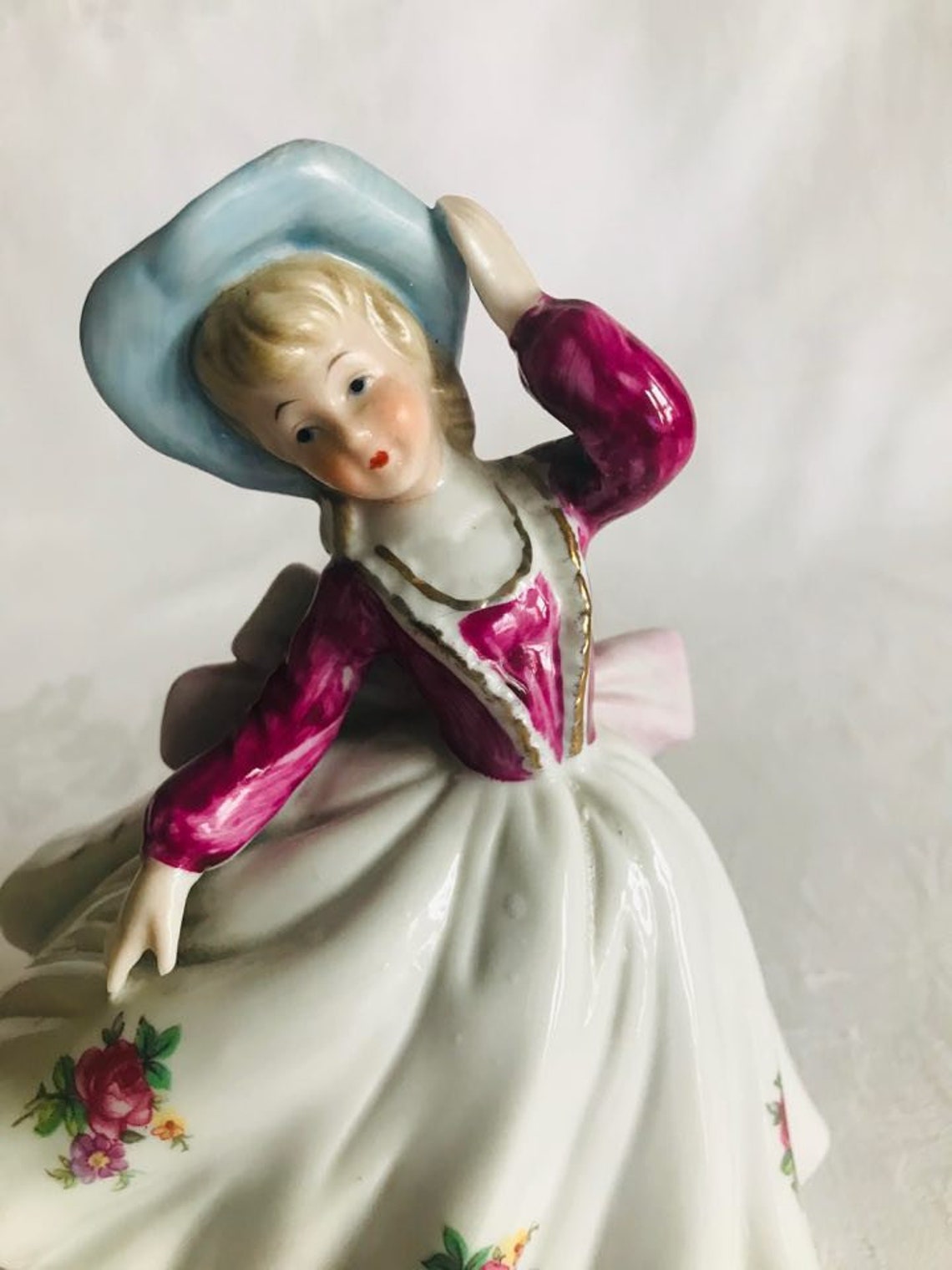 Pretty Vintage Lady Figurine Etsy