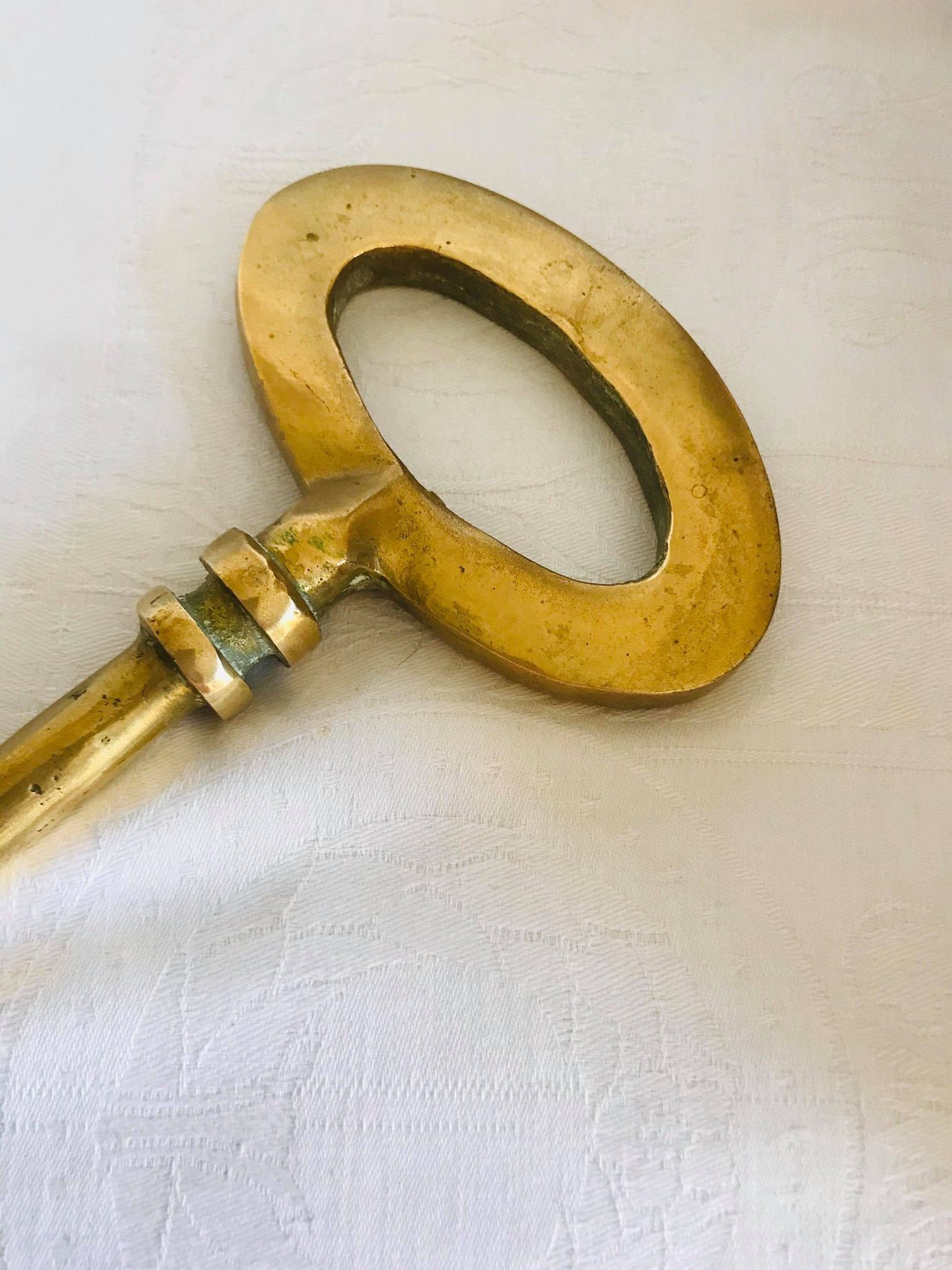 Large Heavy Solid Vintage Brass Key Etsy