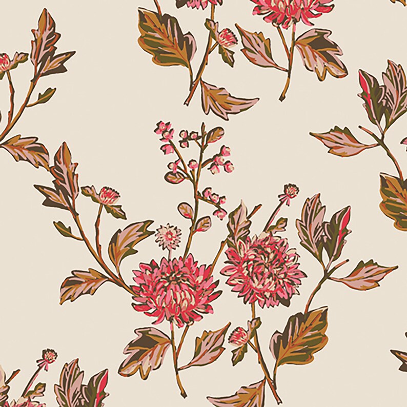 Cut Flowers Fortune Kismet Sharon Holland Art Gallery Fabrics Quilting Cotton Floral