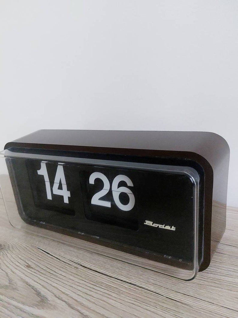 Bodet Flip Clock / Vintage Clock / Made in France / Space Age Etsy
