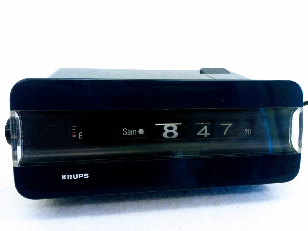Krups Flip Clock Type 621 / Made in Germany / Vintage Electric Alarm