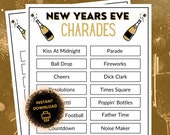 New Years Eve Charades Printable Game | Print At Home Party Game | New Years Game | NYE Charades | Family Party Game Digital Download