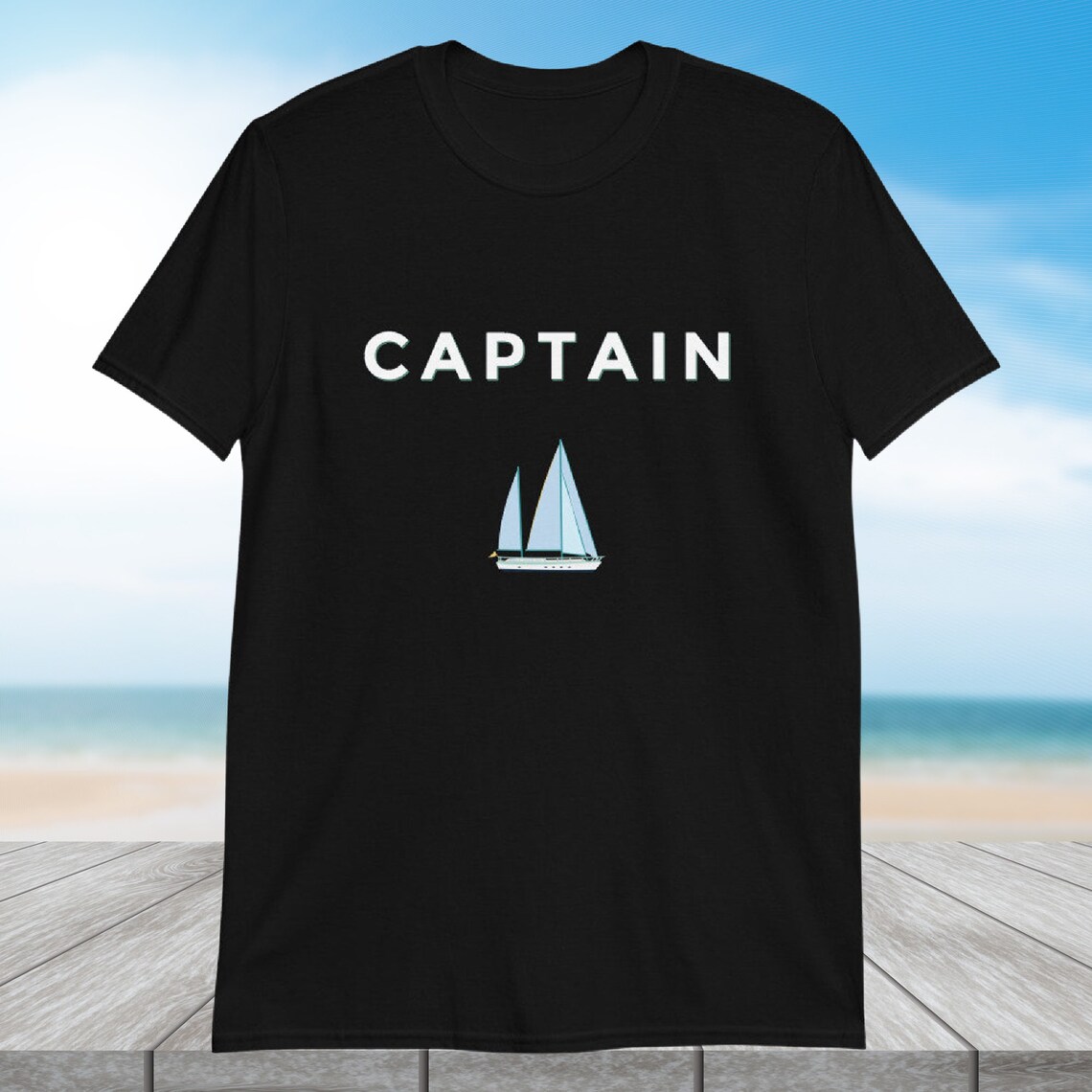 Captain shirt boating shirt sail boat tshirt cool mens Etsy