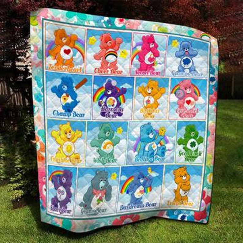 Care Bears Blanket Custom/Personalized Blanket All Size Etsy