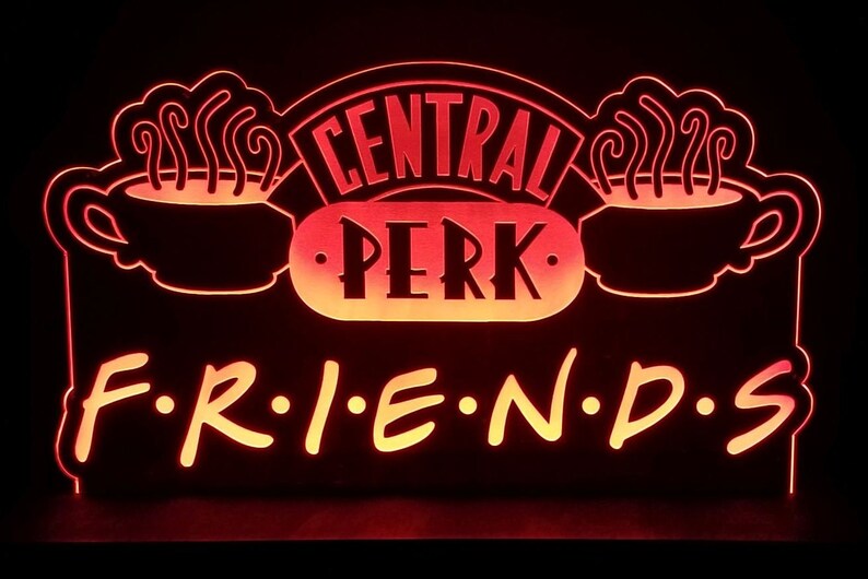 Central Perk Cafe Friends LED Light Lamp/sign Neonlike Etsy