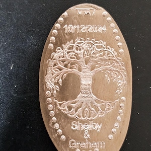 Custom Pressed Penny Smashed Penny Pressed Dimes Pressed Nickel for Your Event, Party, Birthday, Wedding, Promotion Elongated Coin