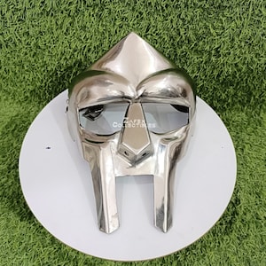 MF Doom Mask Mad-villain 18 Gauge Mild Steel Armor Medieval Hand-Forged Armor Renaissance Faire for SCA Larp, Halloween Gift, Birthday Gift