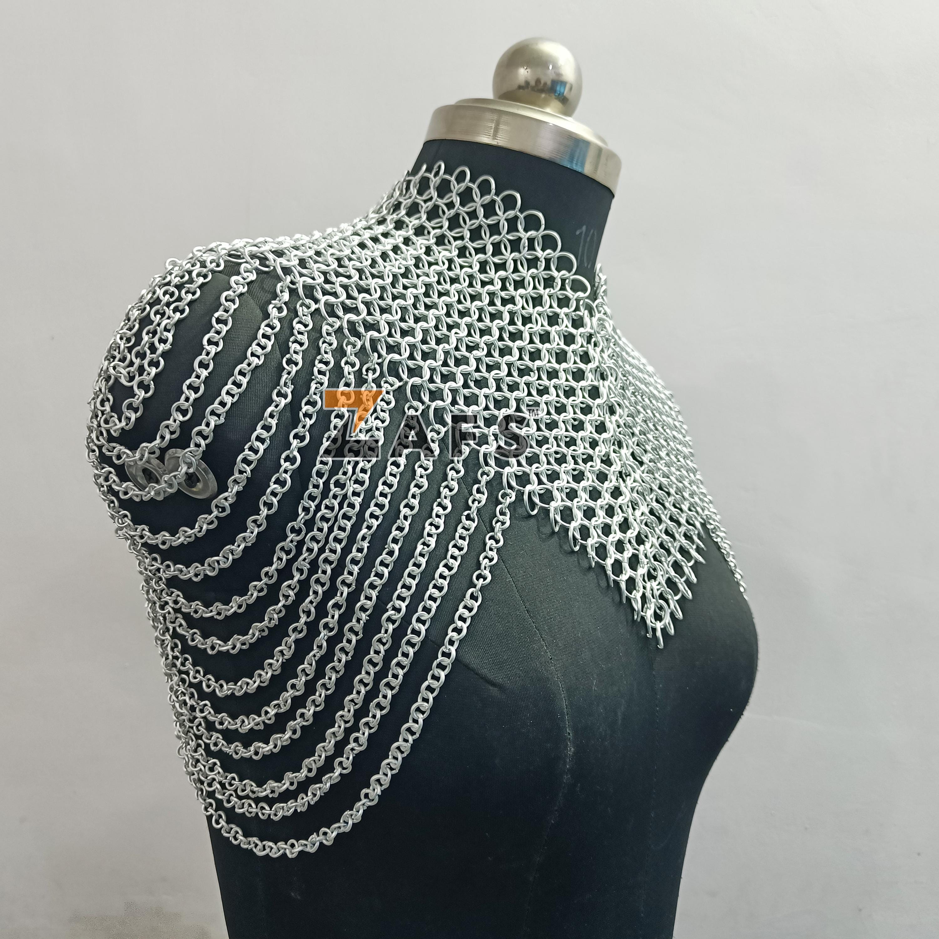 Handmade Chainmail Collar Lightweight Shoulder Jewelry Small Chain ...