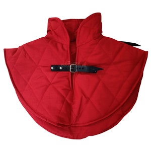 Gorget médiéval épais et rembourré en coton, collier de protection pour adultes, vêtements pour GN et foires de la Renaissance, cadeaux pour la Saint-Valentin