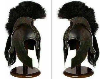 Antique Armor Troy Achilles Helmet Medieval Knight Crusader Greek Spartan Helmet Best For Replica, Collection, Wearable Fighting Halloween